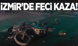 İzmir'de motosikletle otomobil kafa kafaya çarpıştı!