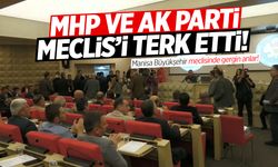 Manisa Büyükşehir Meclisi'nde gerginlik! MHP ve AK Parti terk etti!