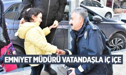 Manisa Emniyet Müdürü vatandaşla yakın temasta