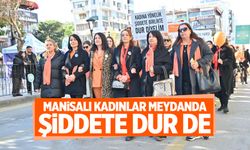 Manisa'da kadına şiddete dur denildi