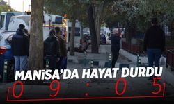 Manisalılar 10 Kasım 9'u 5 geçe hayatı durdurdu!