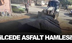 Manisa’nın ilçesinde asfaltlama çalışmaları başladı