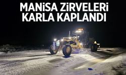 Manisa’nın Yüksekleri Karla Kaplandı