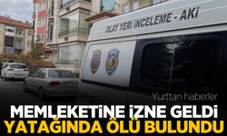 Memleketine izine gelen asker yatağında ölü bulundu