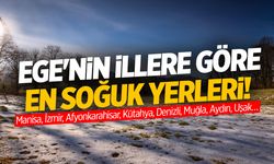 Sıfırın Altına Düştü! İşte Ege Bölgesi'nin İllere Göre En Soğuk Yerleri! Manisa, İzmir, Afyon...