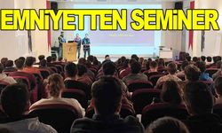 Turgutlu emniyetinden kadına yönelik şiddetle mücadele semineri