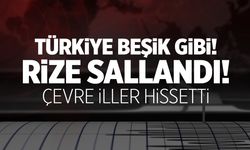 Türkiye sallanıyor! Rize'de korkutan deprem