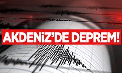 Akdeniz’de 4,1 büyüklüğünde deprem