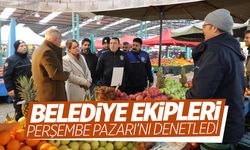 Belediye ekipleri Perşembe Pazarı’nı denetledi