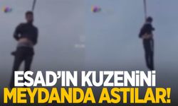 Beşar Esad'ın kuzenini şehrin ortasında astılar!