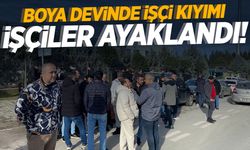 Boya devinde üretim durdu! İşçiler ayakta!