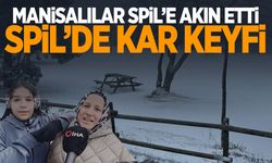 Kar hasreti çeken Manisalılar Spil’e akın etti!