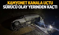 Ege’de kamyonet kanala uçtu… Sürücü kayıplara karıştı!