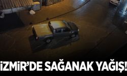 İzmir’de sağanak yağış! İş yerlerini su bastı