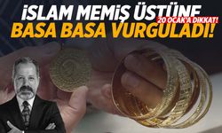 İslam Memiş’ten altın yatırımcılarına 20 Ocak uyarısı!