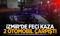 İzmir’de 2 otomobil çarpıştı: 1 ölü