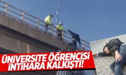 İzmir’de üniversite öğrencisi köprüden aşağı atladı!