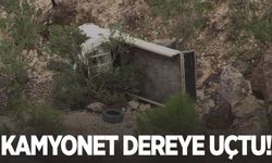 Kamyonet dereye uçtu: 1 ölü, 1 yaralı