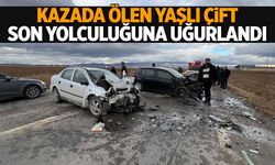 Ege'de kazada ölen karı koca yaşlı çift toprağa verildi