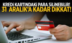 Kredi kartında biriken paralar silinebilir! 31 Aralık’a kadar dikkat…