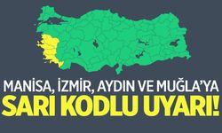 Manisa, İzmir, Aydın ve Muğla’ya Sarı Kodlu Uyarı Yapıldı!