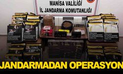 Manisa'da jandarmadan operasyon… Çok miktarda kaçak ürün ele geçirildi