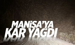 Manisa'ya kar yağdı! Yüksek kesimler beyaza büründü