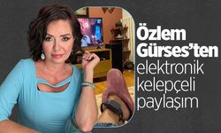 Özlem Gürses'ten elektronik kelepçeli fotoğraf