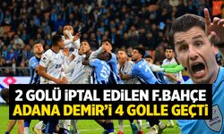 2 golü iptal edilen Fenerbahçe, Adana Demirspor'u 4 golle geçti