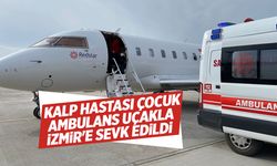 6 yaşındaki çocuk ambulans uçakla İzmir'e getirildi