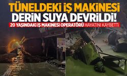 Alaşehir’de hızlı tren inşaatında iş kazası! Tüneldeki iş makinesi derin suya devrildi: 1 ölü