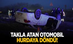 Ankara'da takla atan otomobil hurdaya döndü: 1 ölü, 4 yaralı