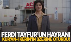 Ferdi Tayfur’un hayranı Kur’an-ı Kerim’in üzerine oturdu!