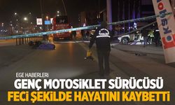 Ege’de kaza… Motosiklet sürücüsü otobüsün altında kalarak can verdi