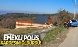 Emekli polis kardeşini öldürdü!