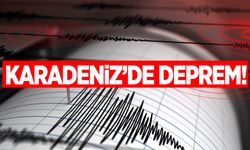 Karadeniz'de 4,3 büyüklüğünde deprem