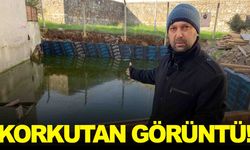 İnşaat temeli göle döndü… İzmir’de korkutan görüntü!