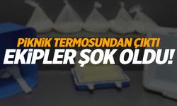 İzmir’de piknik termosundan çıktı... Polisler şok oldu!