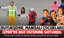 Manisa Büyükşehir çocukları İzmir'de buz pistine götürdü