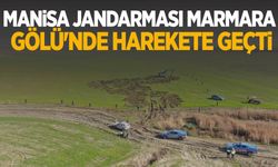 Manisa Jandarması Marmara Gölü'nde harekete geçti