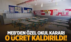 MEB’den özel okul kararı! O ücret ödenmeyecek!