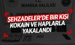 Şehzadeler'de bir kişi kokain ve haplarla yakalandı