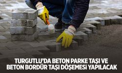 Turgutlu'da sokağa beton parke taşı ve beton bordür taşı döşenecek