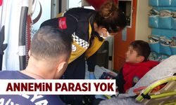 Yangından kurtarılan çocuk hastaneye gitmek istemedi: Annemin parası yok