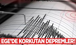 Ege’de iki dakika arayla 4,7 ve 4,8 büyüklüğünde depremler!