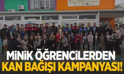 Akhisar'da minik öğrencilerden örnek davranış