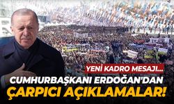 Cumhurbaşkanı Erdoğan'dan çarpıcı açıklamalar! Yeni kadro…