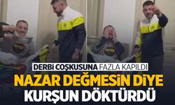 Derbi öncesi ‘nazar’ önlemi: Fenerbahçeli taraftar kurşun döktürdü