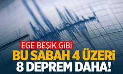 Ege sallanmaya devam ediyor! Bu sabah 4 üzeri 8 deprem daha!