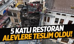 Eminönü’nde 5 katlı restoran yandı!